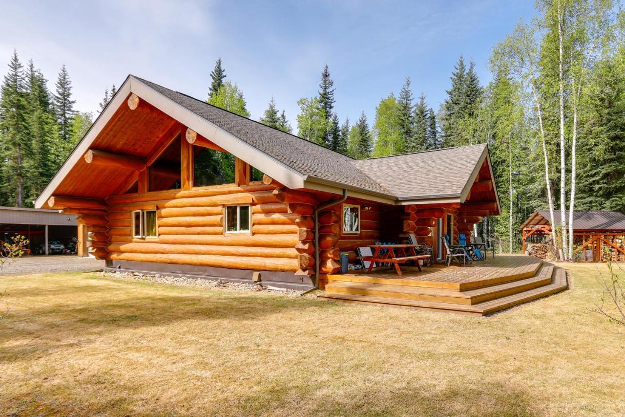 Riverside Log Cabin On-Site Aurora Viewing! North Pole Exterior foto