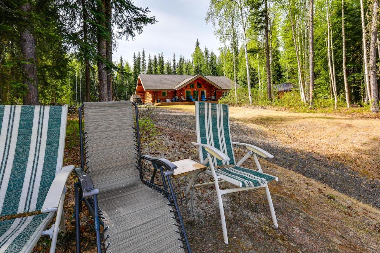 Riverside Log Cabin On-Site Aurora Viewing! North Pole Exterior foto