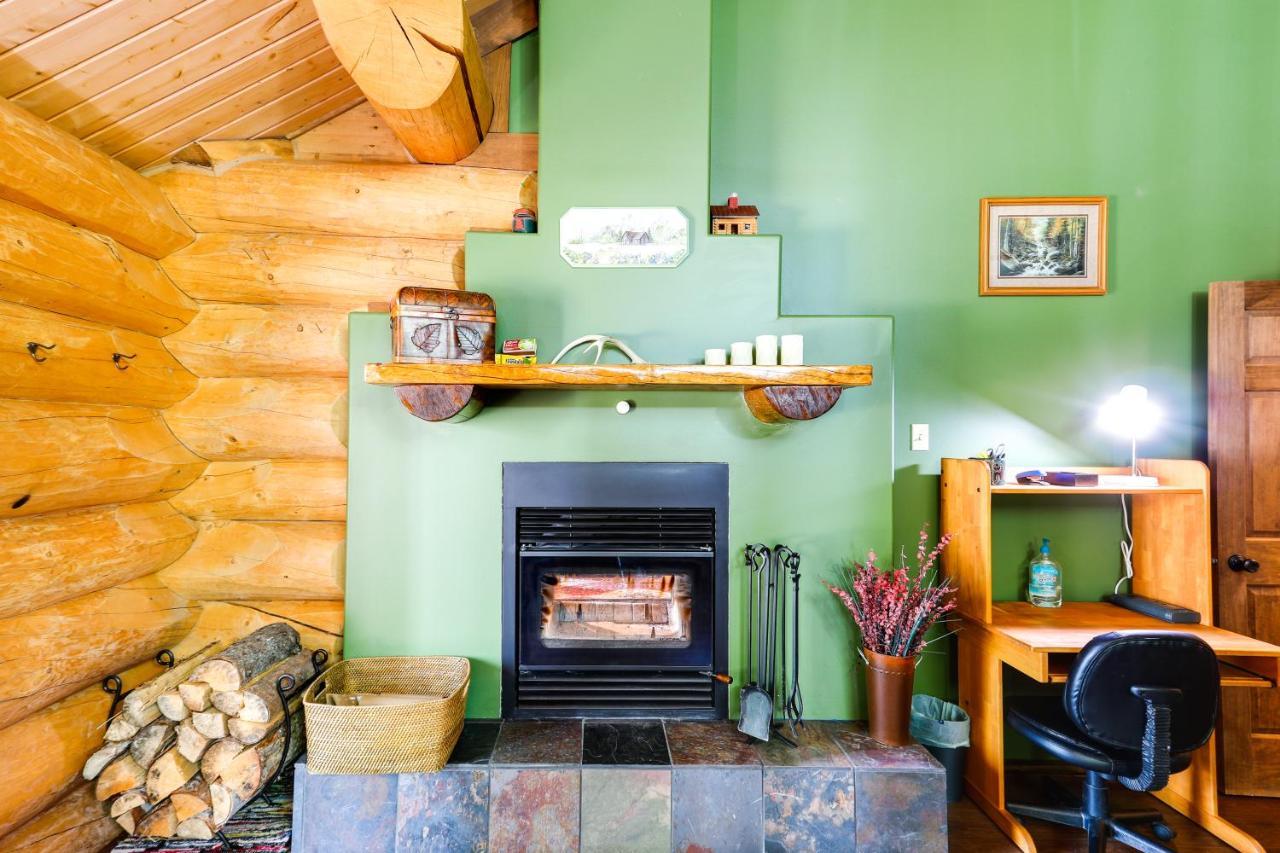 Riverside Log Cabin On-Site Aurora Viewing! North Pole Exterior foto