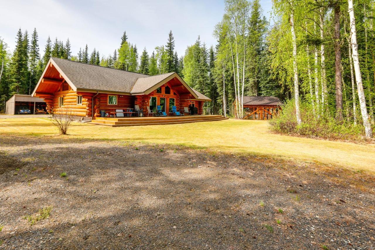 Riverside Log Cabin On-Site Aurora Viewing! North Pole Exterior foto